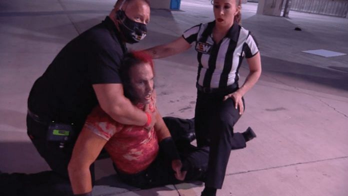 There was a scary moment with Matt Hardy