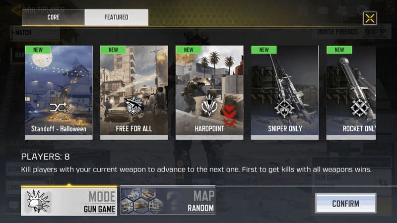 Some of the many game modes in COD Mobile (Image credits: Android Headlines)