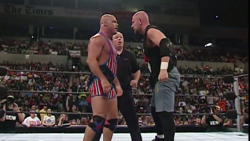 Justin Credible takes on Kurt Angle