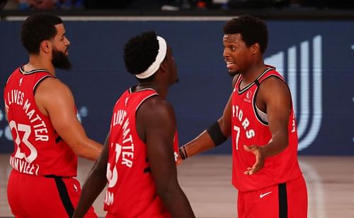 VanVleet, Siakam, and Lowry