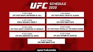 UFC Schedule 2020 List Of UFC Events Upcoming UFC Events