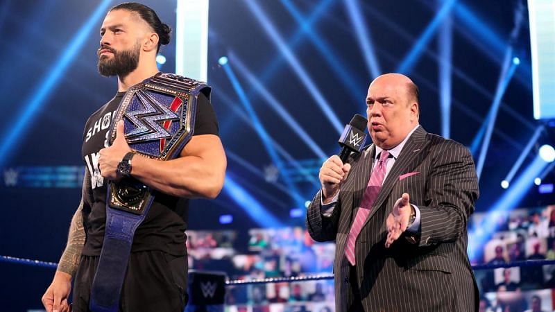 Roman Reigns and Paul Heyman on SmackDown