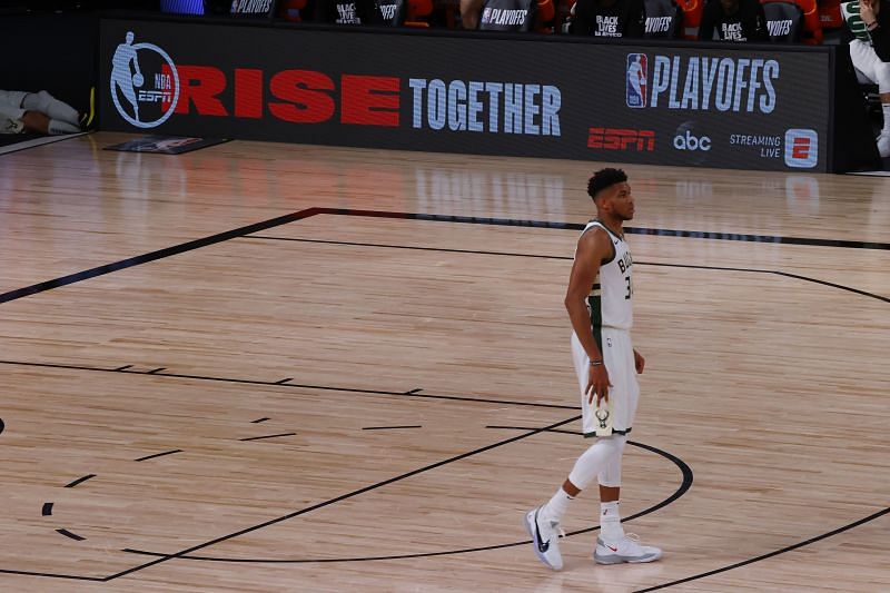 Giannis Antetokounmpo had a sub-par performance in game 1 against the Miami Heat