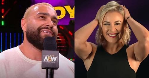 Miro (Rusev) and Renee Young.