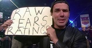 Eric Bischoff discusses WWE and WCW removing signs from fans