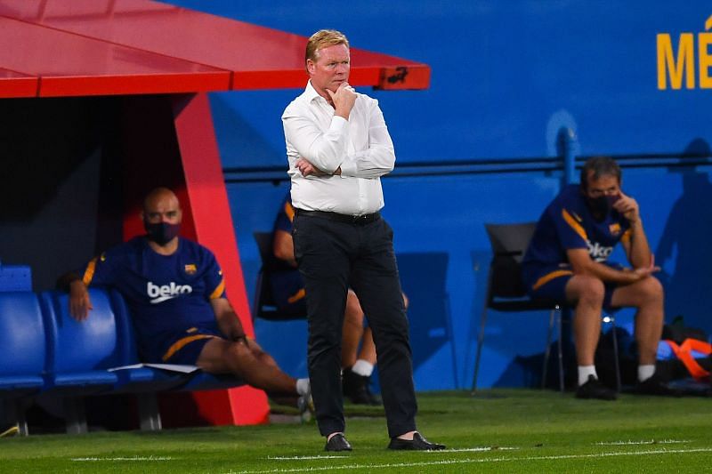 Barcelona head coach Ronald Koeman