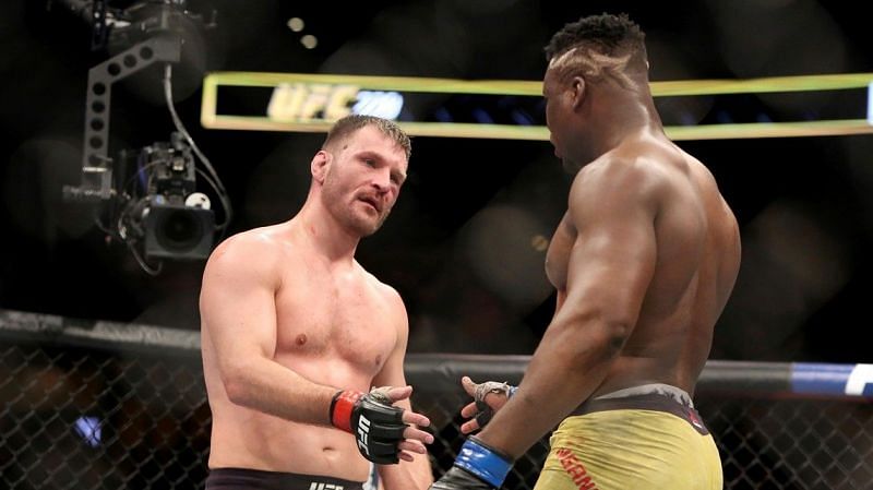 Stipe Miocic and Francis Ngannou