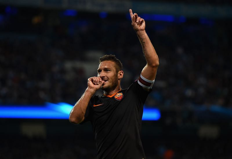 Francesco Totti is hailed as the King of Rome
