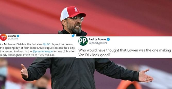 Twitter explodes as Liverpool record 4-3 win over Leeds United thanks to Salah hattrick