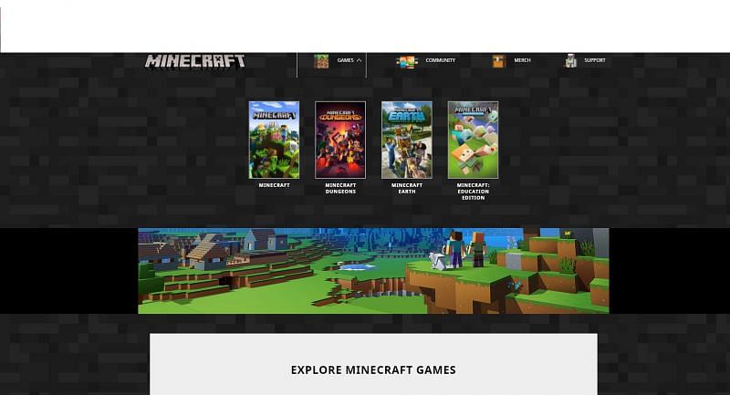 Select &quot;Minecraft&quot;