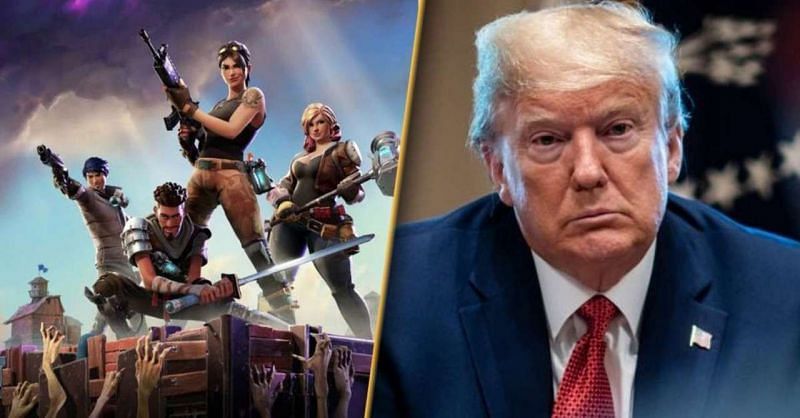 US President Donald Trump does not look happy with Fortnite.