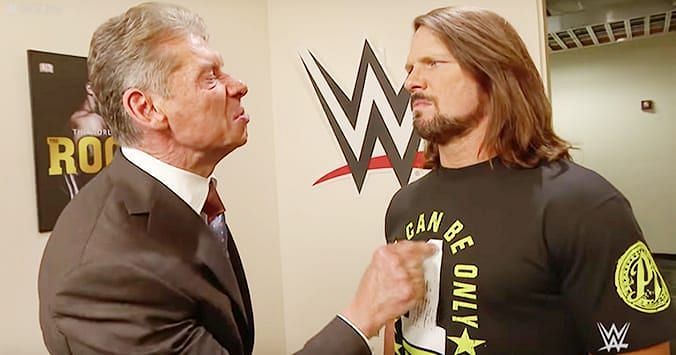 Vince McMahon and AJ Styles