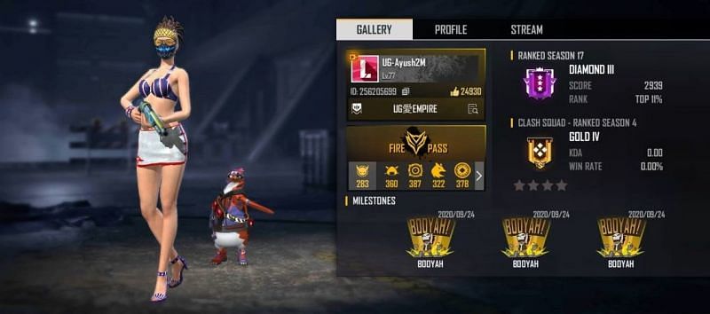 UnGraduate Gamer&#039;s Free Fire ID number