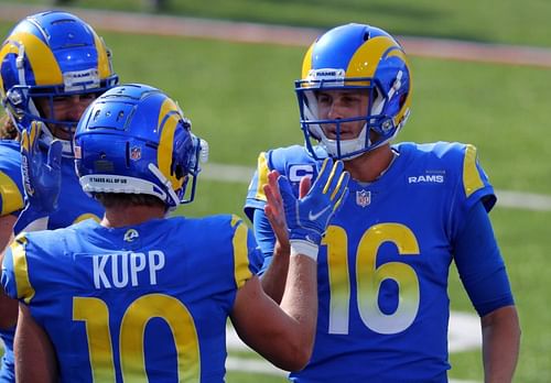 Los Angeles Rams QB Jared Goff and WR Cooper Kupp