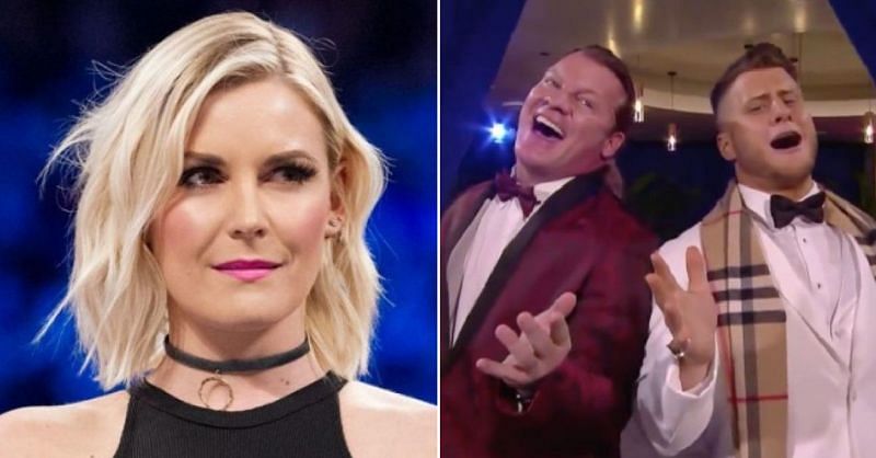 Renee Young, Chris Jericho, and MJF