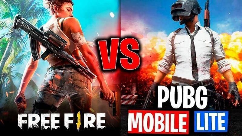 pubg and free fire video