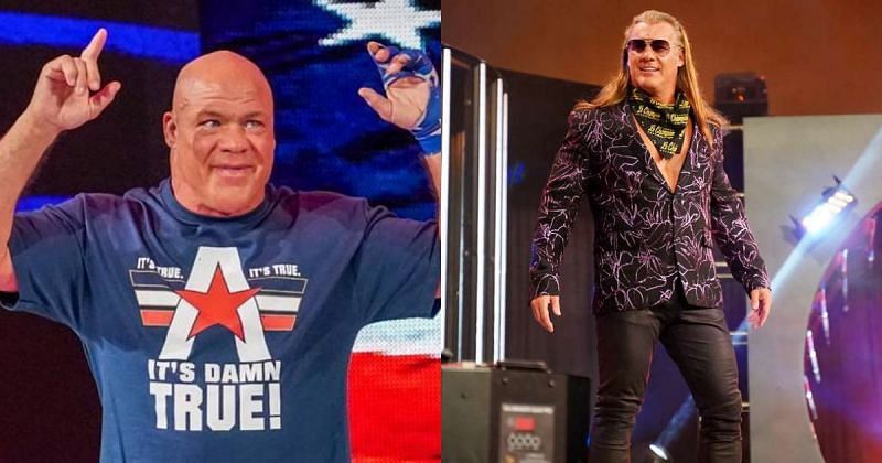 Kurt Angle and Chris Jericho.