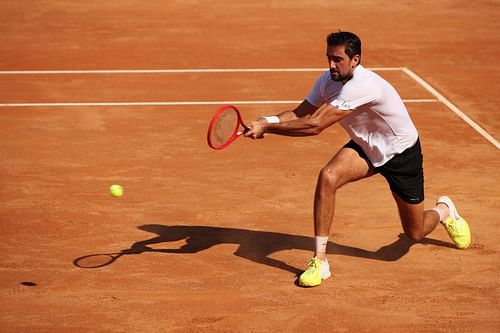 Marin Cilic at the Internazionali BNL D'Italia in Rome, Italy last month