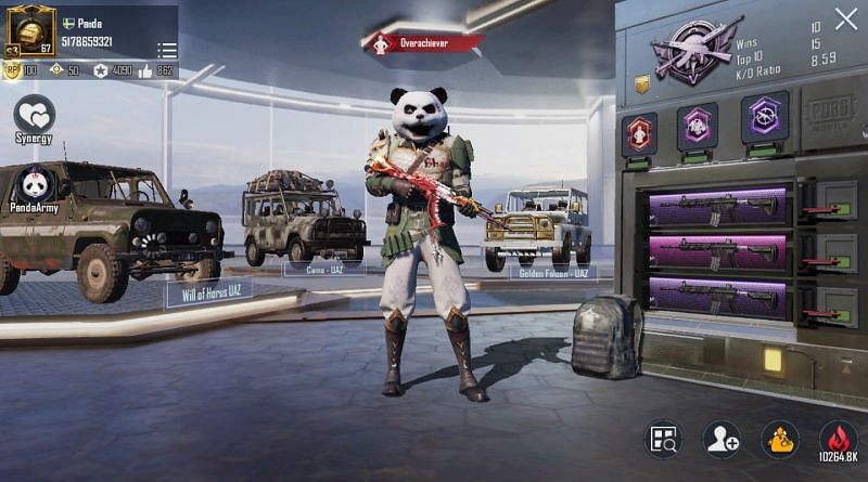 Panda s PUBG Mobile ID number stats K D ratio and more