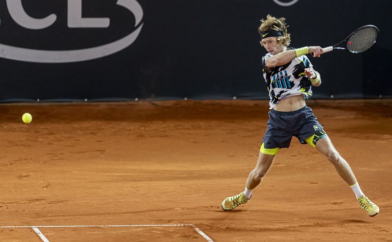 Andrey Rublev at the 2020 Hamburg Open.