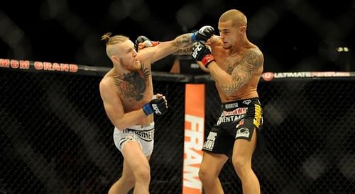 Conor McGregor knocked out Dustin Poirier in their first fight