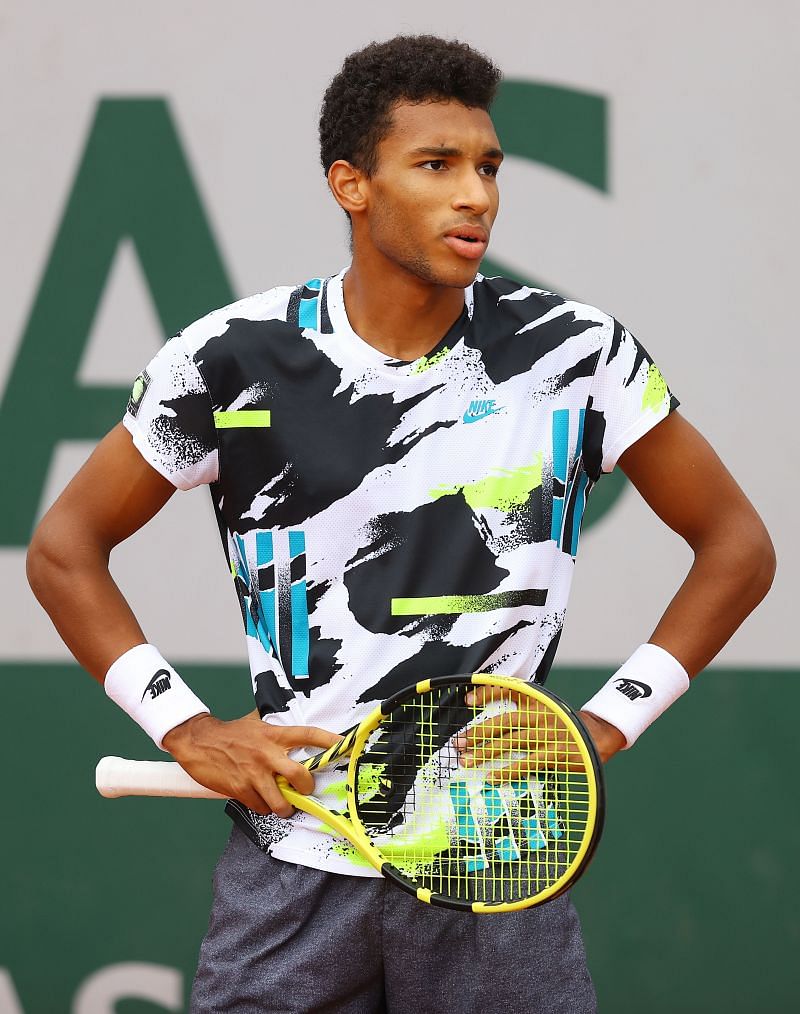Felix Auger-Aliassime at the 2020 French Open