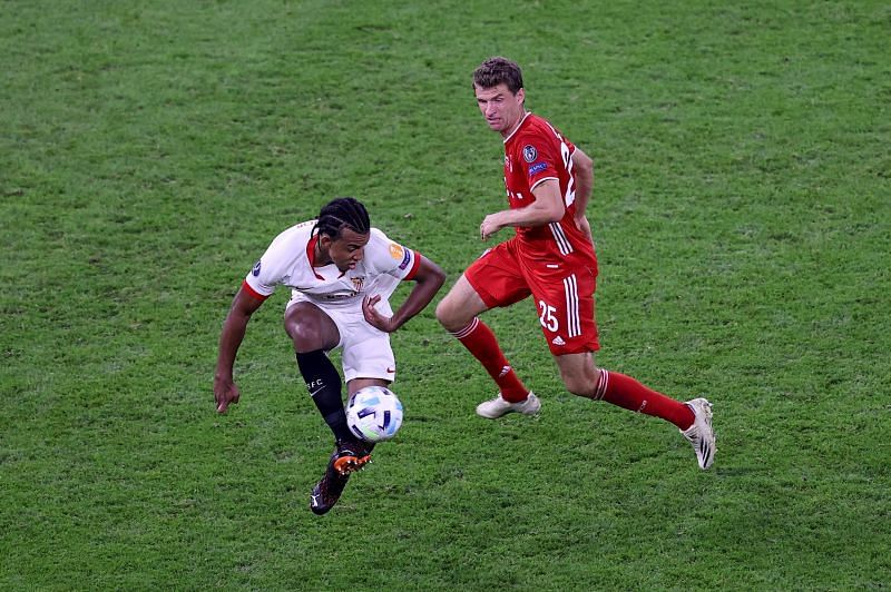 Kounde in action during the UEFA Super Cup 2020
