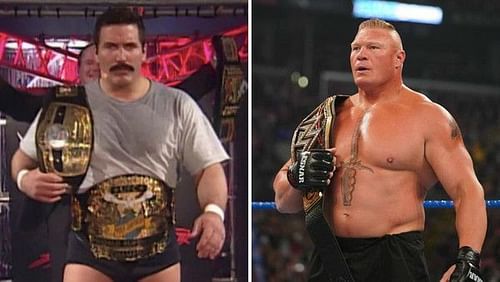 Dan Severn and Brock Lesnar