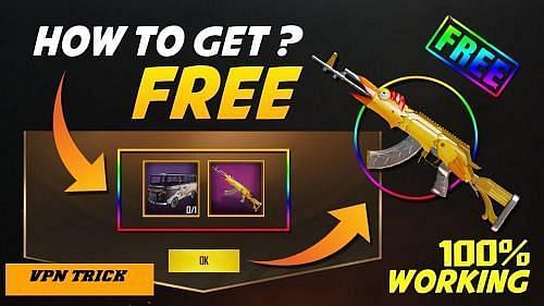 Free weapon skins in PUBG Mobile