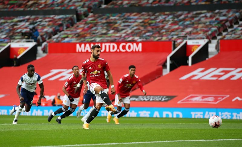 Bruno Fernandes scored Manchester United&#039;s only goal against Tottenham Hotspur in the 1-6 defeat.