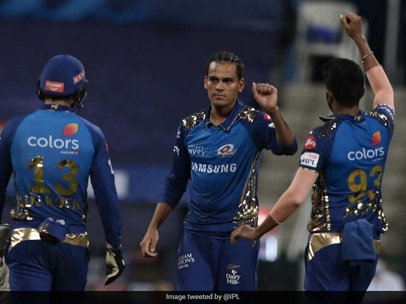 Rahul Chahar has become a mainstay for the Mumbai Indians [PC: IPL Twitter]