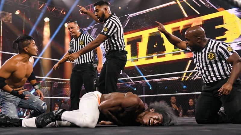 Kushida lets out some frustration at NXT TakeOver 31.