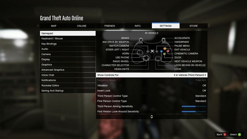 GTA 5: How to change the Targeting Mode in Online