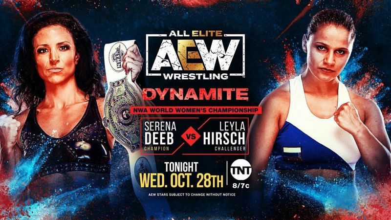 Serena Deeb defends her newly won NWA World Women&#039;s Title on AEW Dynamite tonight.
