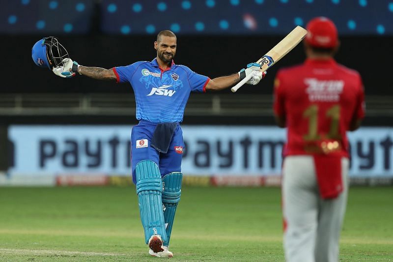 Dhawan&#039;s imperious form took the team to a respectable total. [PC: iplt20.com]