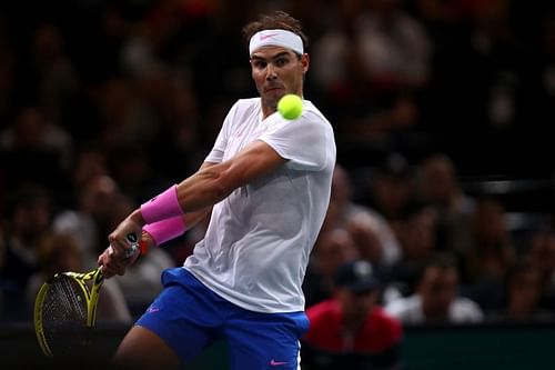 Rafael Nadal at the 2019 Paris Masters