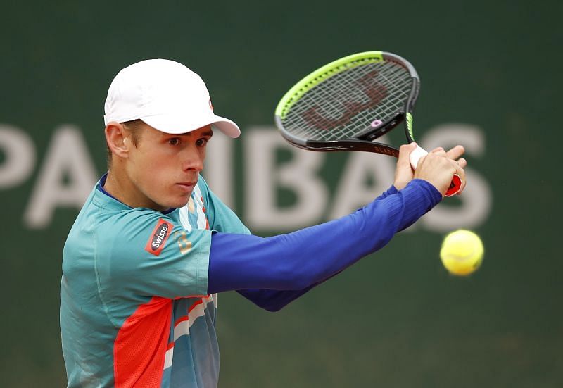 Alex De Minaur at the 2020 French Open at Roland Garros