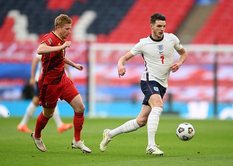 England&#039;s midfield pairing of Jordan Henderson and Declan Rice meant they struggled for creativity.