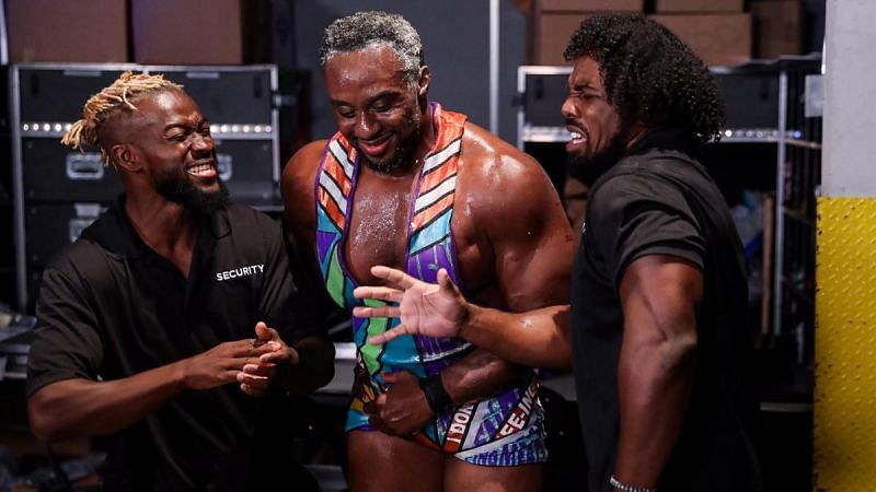 Big E with two-thirds of The New Day