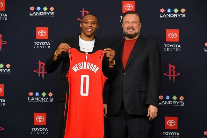 Russell Westbrook and Daryl Morey