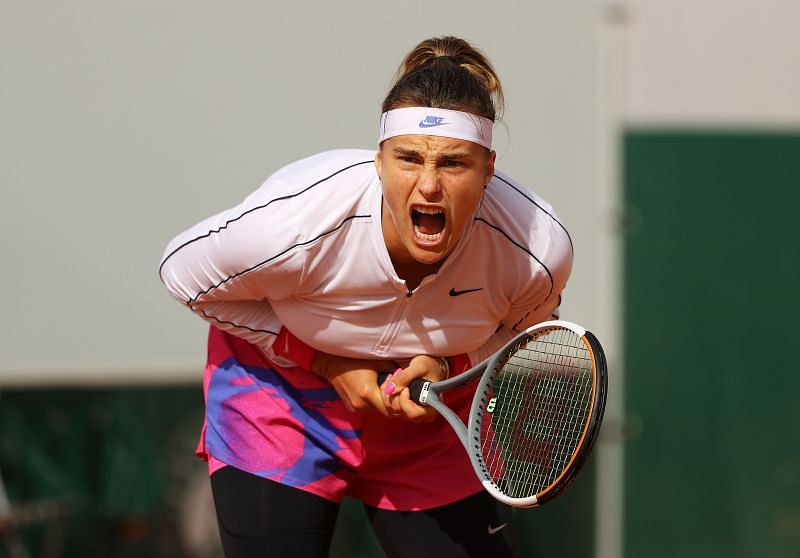 Aryna Sabalenka at the 2020 French Open