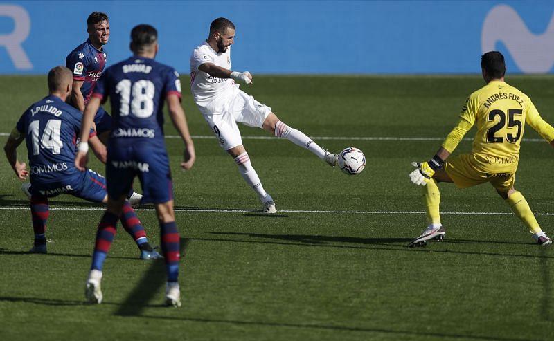 Karim Benzema scored a brace for Real Madrid against Huesca.