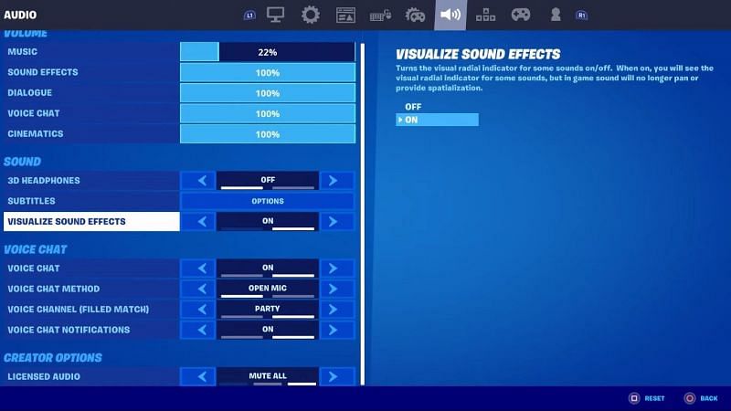 Turn on visualize sound option in settings to find Wolverine easily in Fortnite