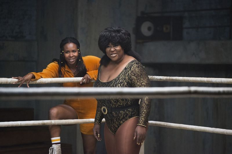 AEW&#039;s Awesome Kong in GLOW - Photo Credit TV Guide
