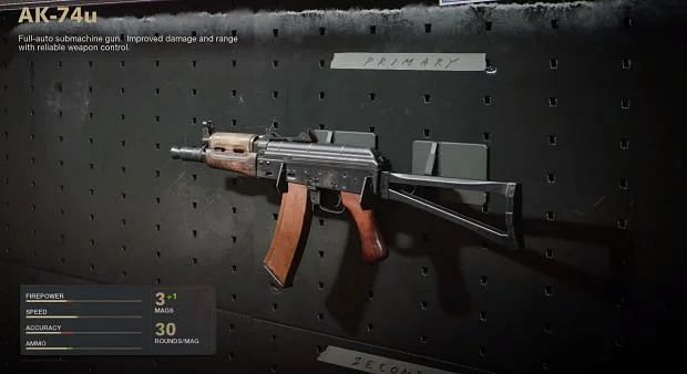 AK-74u in Call of Duty (Image via Activision)