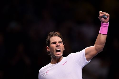 Rafael Nadal at the 2019 Nitto ATP Finals