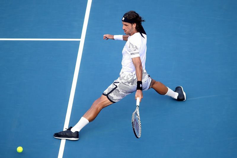Feliciano Lopez during the 2020 Men&#039;s ASB Classic in Auckland, New Zealand