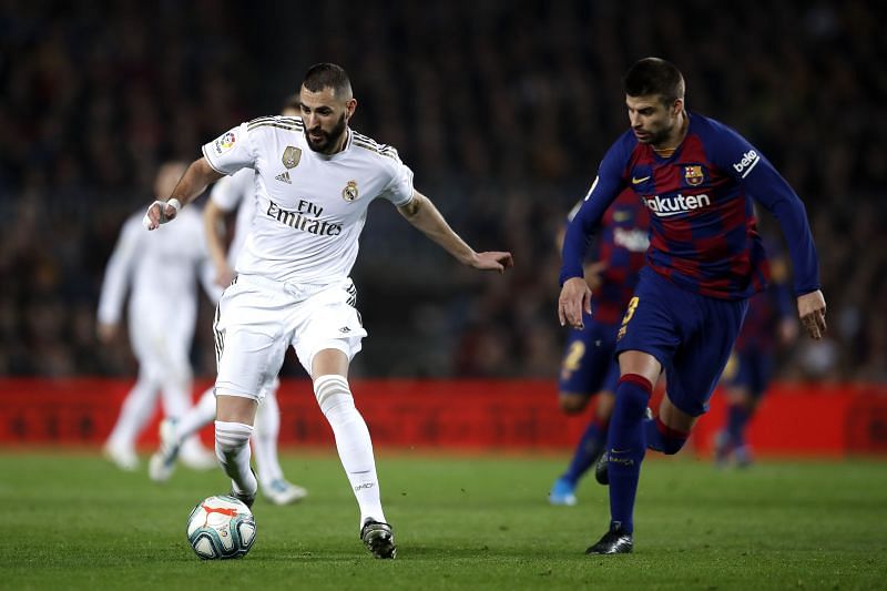 Benzema and Pique have faced each other several times