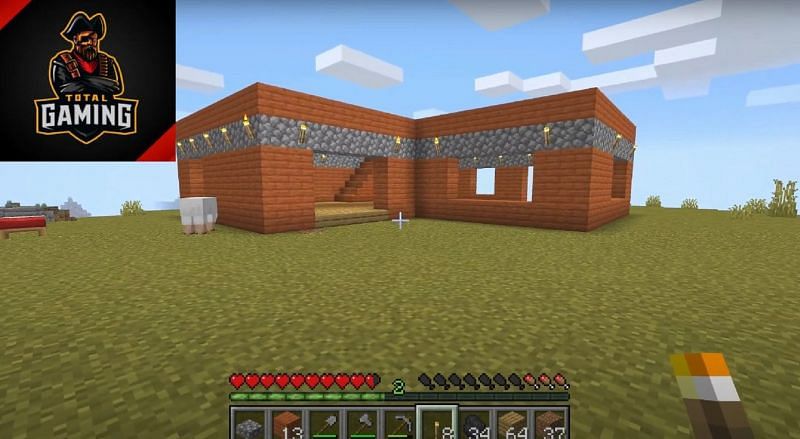 Total Gaming creates Free Fire&rsquo;s L-shaped House in Minecraft (Image Credits: Total Gaming / YouTube)