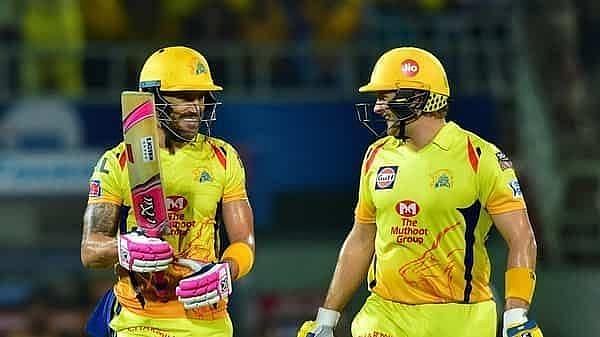 Faf du Plessis and Shane Watson delivered the goods for CSK against KXIP